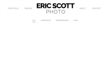 Tablet Screenshot of ericscottphoto.com